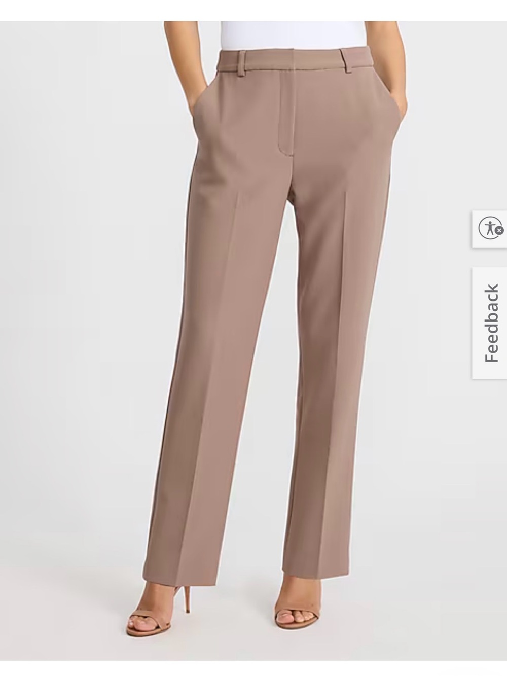 Express straight ankle super high rise pants